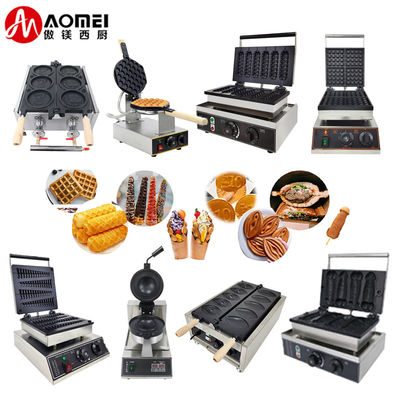 Electric Waffle Maker Machine for Snack Bar Non-stick Plate 250*350*250mm