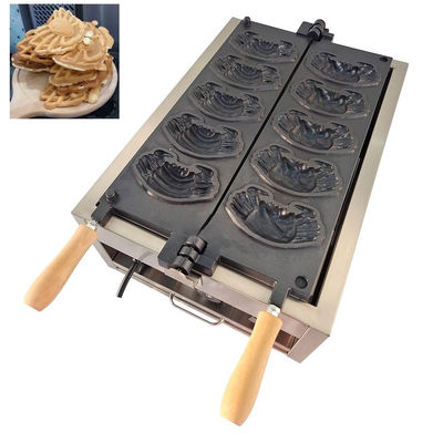 Commercial Non Stick Electric Egg Waffle Maker with Crab and Animal Shapes Cartoon 110/220 Voltage